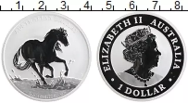 Монета доллар Австралии 2020 года Серебро Елизавета II