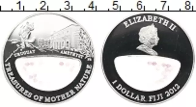 Монета доллар Фиджи 2012 года Серебро Сокровища матери природы