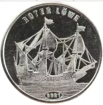 Монета доллар Индонезии 2021 года Медно-никель UNUSUAL