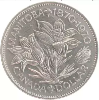 Монета доллар Канады 1970 года Медно-никель Елизавета II