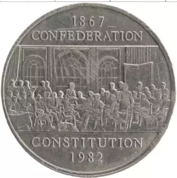 Монета доллар Канады 1982 года Медно-никель Елизавета II