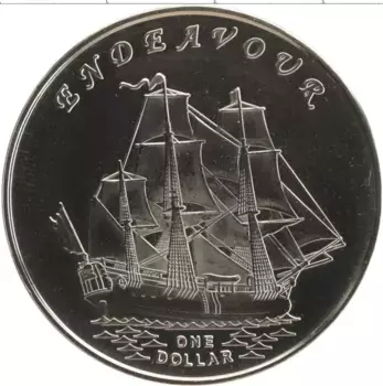 Монета доллар Кирибати 2014 года Медно-никель Острова Гилберта