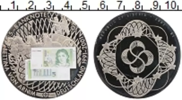 Монета доллар Либерии 2002 года Медно-никель Банкноты ФРГ