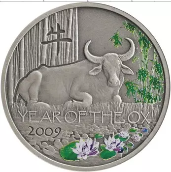 Монета доллар Ниуэ 2008 года Серебро Елизавета II
