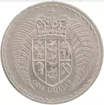 Монета доллар Новой Зеландии 1967 года Медно-никель Елизавета II