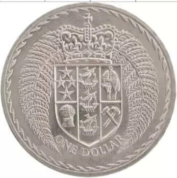 Монета доллар Новой Зеландии 1967 года Медно-никель Елизавета II