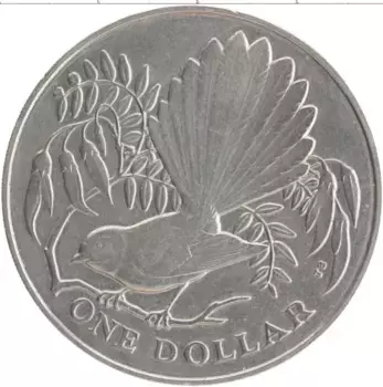 Монета доллар Новой Зеландии 1980 года Медно-никель Елизавета II