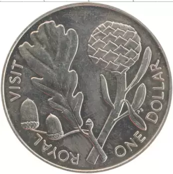 Монета доллар Новой Зеландии 1981 года Медно-никель Елизавета II