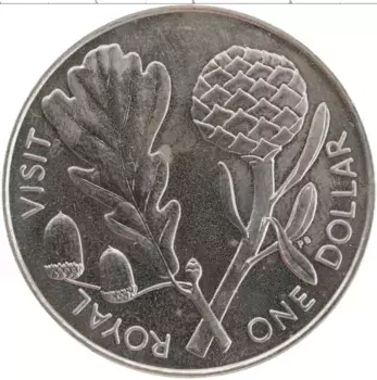 Монета доллар Новой Зеландии 1981 года Медно-никель Елизавета II