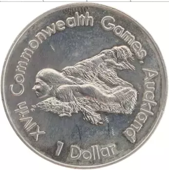 Монета доллар Новой Зеландии 1989 года Медно-никель Елизавета II