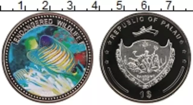 Монета доллар Палау 2008 года Медно-никель Защита морской жизни