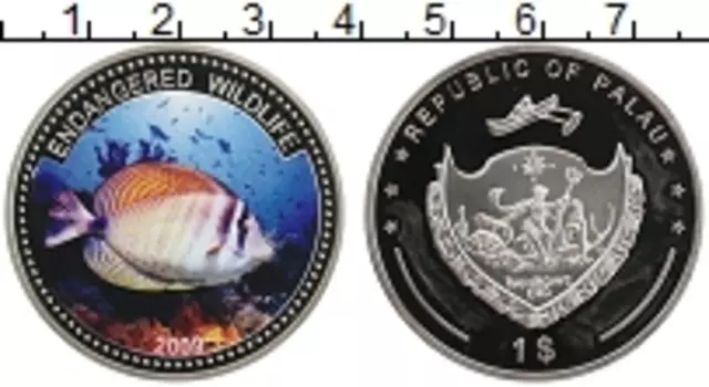 Монета доллар Палау 2009 года Медно-никель Защита морской жизни