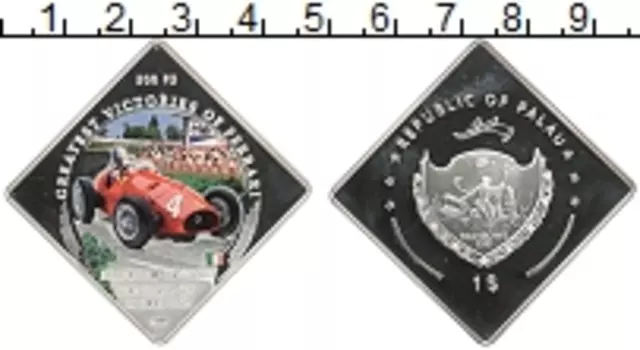 Монета доллар Палау 2011 года Посеребрение Цветная