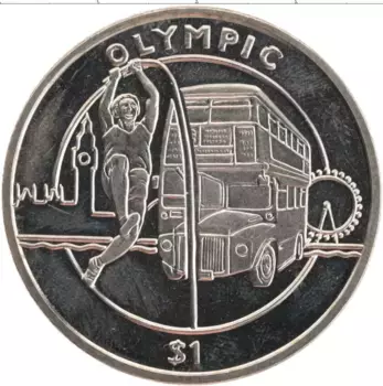 Монета доллар Сьерры-Леоне 2012 года Медно-никель Олимпийские игры