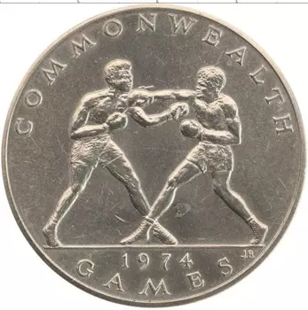 Монета доллар Самоа 1974 года Медно-никель Игры содружества
