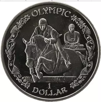Монета доллар Виргинских островов 2019 года Медно-никель Олимпиада