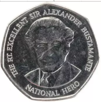 Монета доллар Ямайки 2005 года Медно-никель Александр Бустаманте