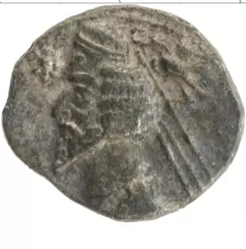 Монета драхма Парфии Серебро Вологез III, 105-147 годы