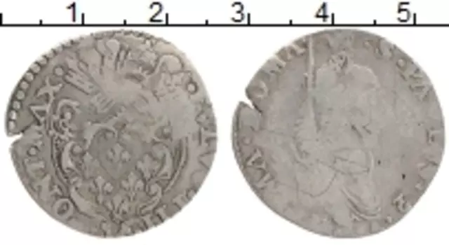 Монета джулио Ватикана Серебро Павел III