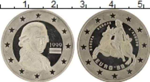 Монета евро Австрии 1999 года Медно-никель UNUSUAL