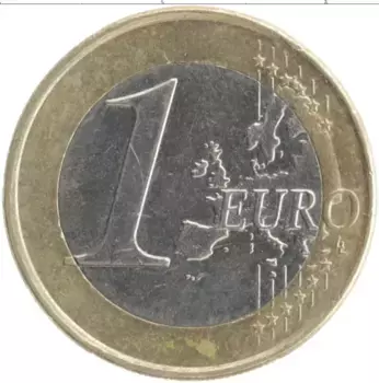 Монета евро Кипра 2008 года Биметалл