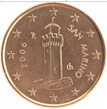 Монета евроцент Сан-Марино 2006 года Бронза