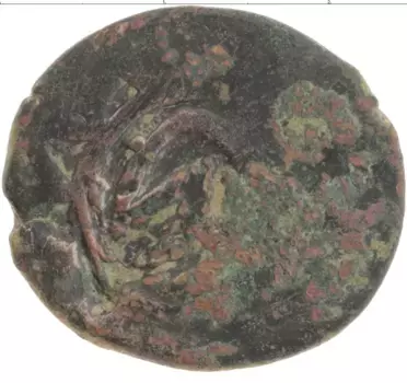 Монета фельс Медь 1409-1447 гг