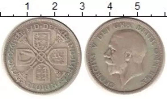 Монета флорин Англии 1930 года Серебро Георг V