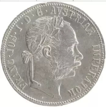 Монета флорин Австрии 1889 года Серебро Франс Иосиф I