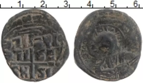 Монета фоллис Византии Медь Анонимный