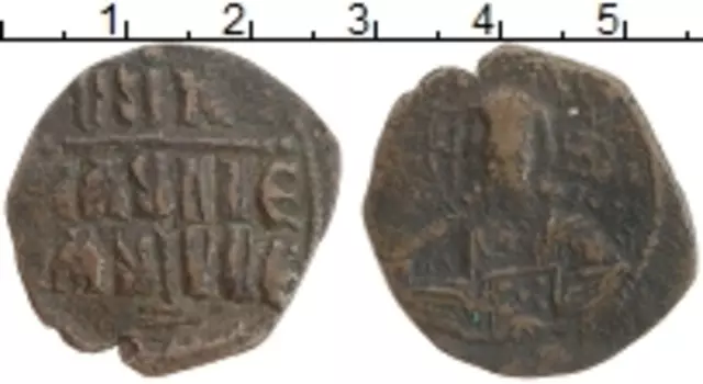 Монета фоллис Византии Медь Анонимный