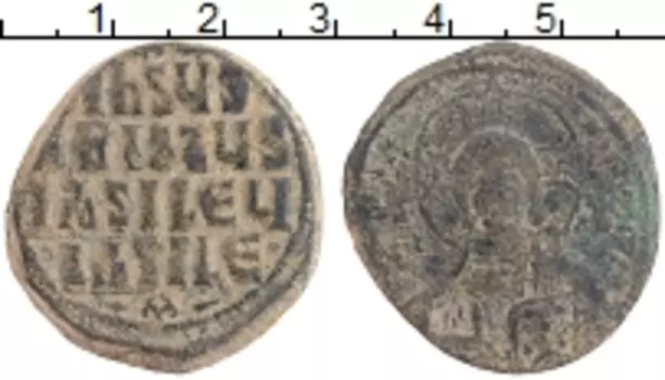 Монета фоллис Византии Медь Анонимный