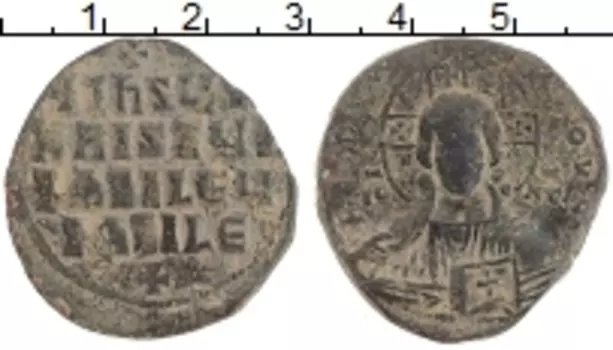 Монета фоллис Византии Медь Анонимный