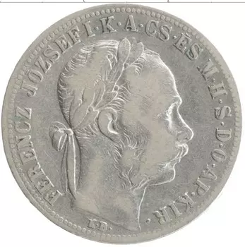 Монета форинт Венгрии 1883 года Серебро Франц Иосиф I