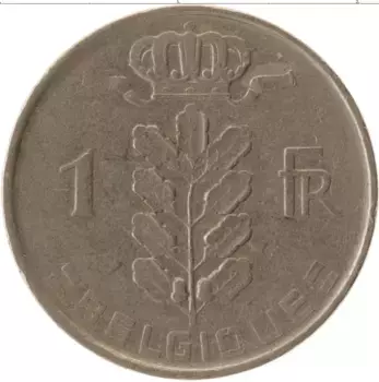 Монета франк Бельгии Медно-никель Года разные