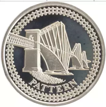 Монета фунт Англии 2003 года Серебро Елизавета II