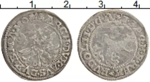 Монета грош Чехии Серебро Рудольф II 1576-1612