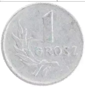 Монета грош Польши 1949 года Алюминий