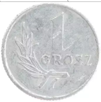 Монета грош Польши 1949 года Алюминий