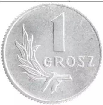 Монета грош Польши 1949 года Алюминий