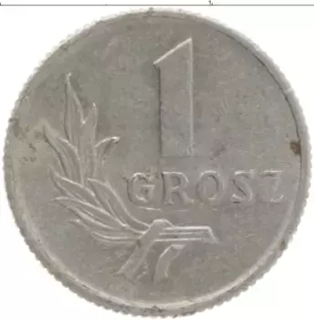 Монета грош Польши 1949 года Алюминий