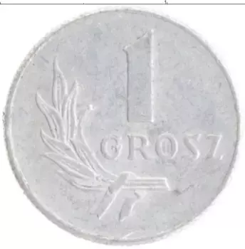 Монета грош Польши 1949 года Алюминий