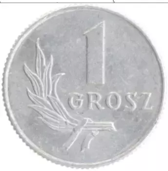 Монета грош Польши 1949 года Алюминий