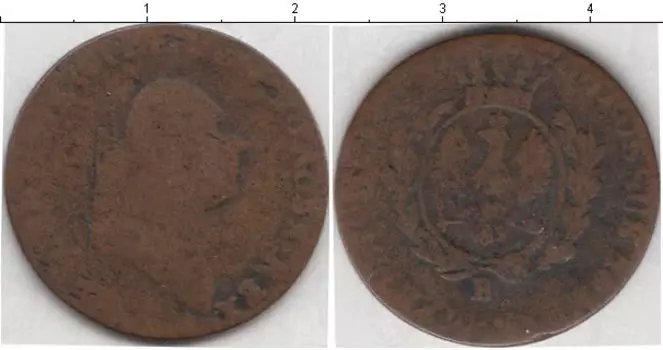 Монета грош Пруссии Медь