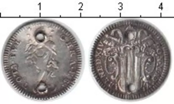 Монета гроссо Ватикана Серебро