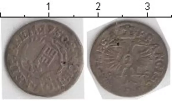 Монета гротен Бремена 1750 года Серебро KM# 218