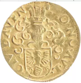 Монета гульден 1619 года Золото Маттиас II