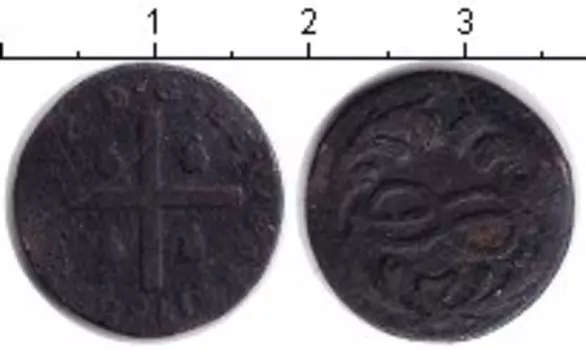 Монета каглиаресе Сардинии 1764 года Медь