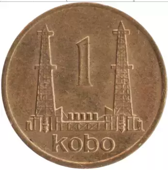 Монета кобо Нигерии 1974 года Бронза