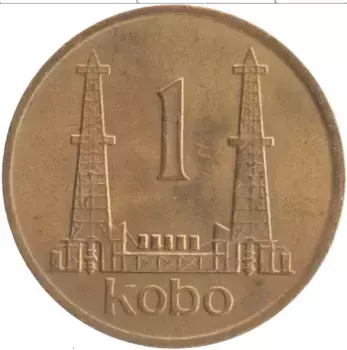 Монета кобо Нигерии 1974 года Бронза